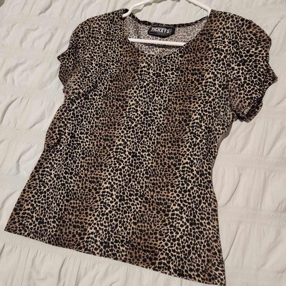 Small cheetah print blouse